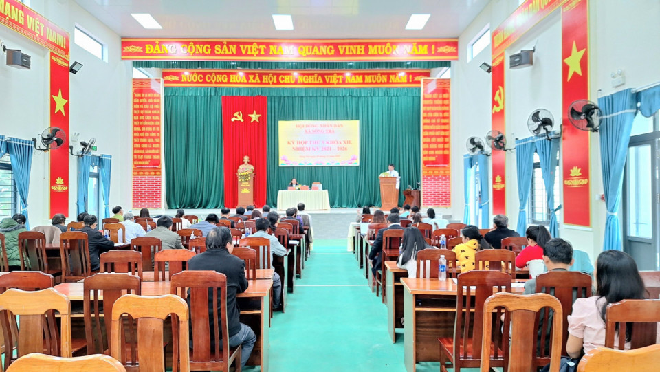 Kỳ họp HĐND xã Sông Trà lần thứ 9, nhiệm kỳ 2021 - 2026