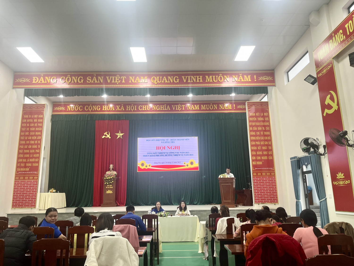 Hội Liên hiệp Phụ nữ xã Sông Trà tổ chức hội nghị tổng kết cuối năm 2023
